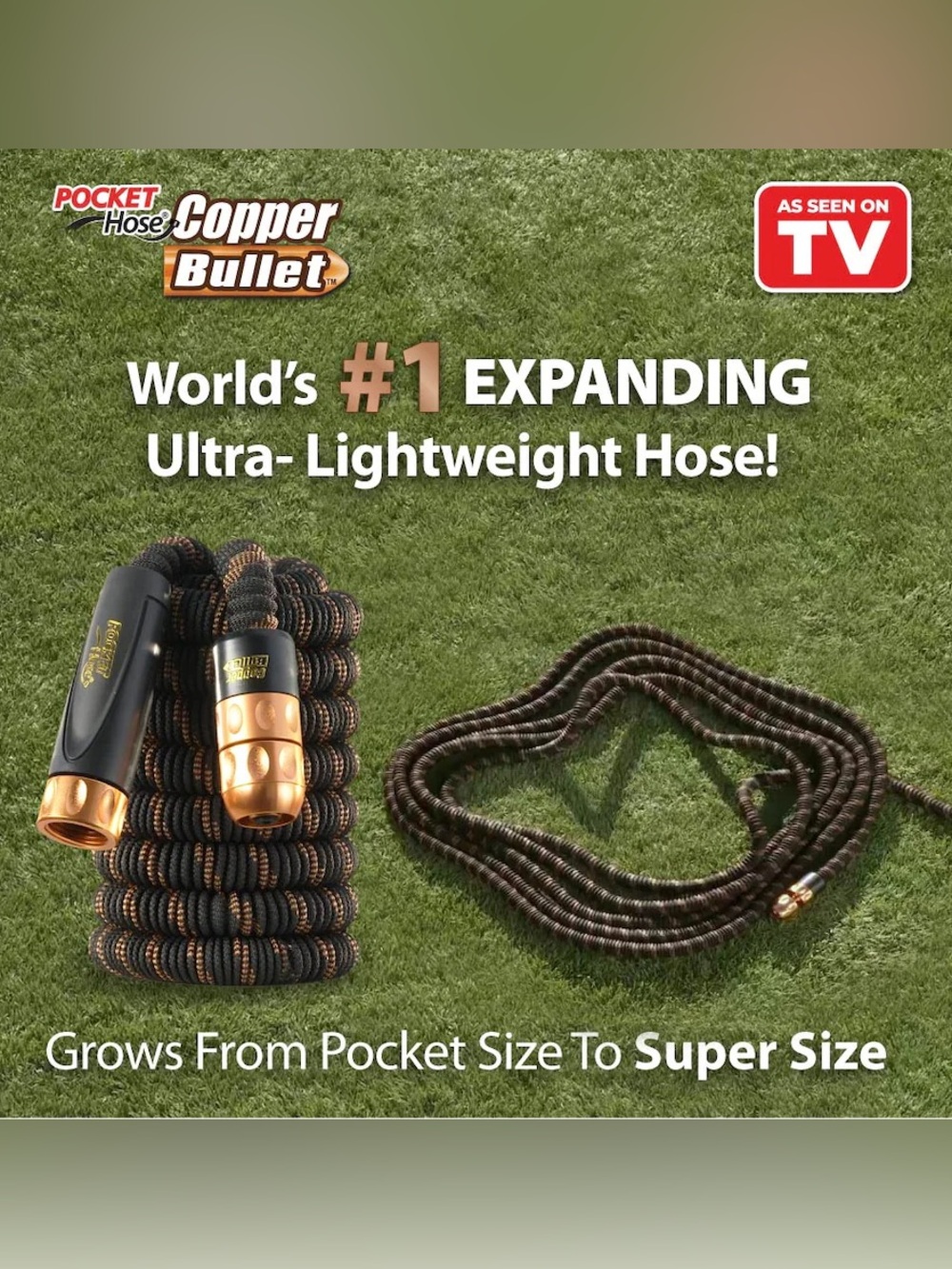 Pocket Hose Copper Bullet 50FT Hose